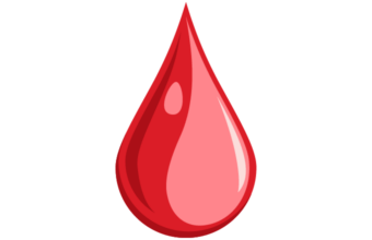 vector of a red droplet