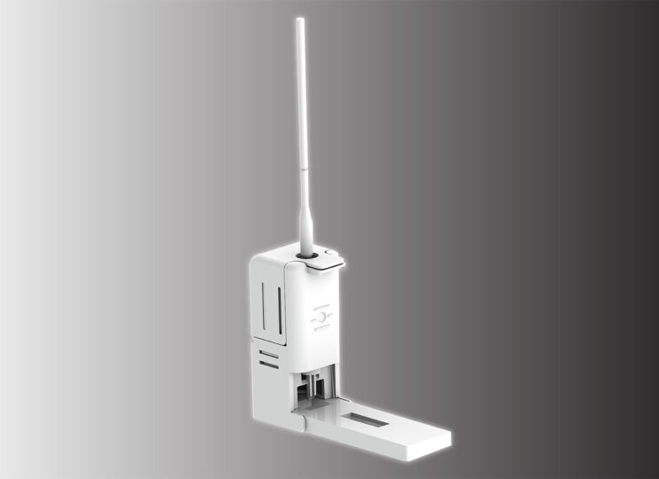 Lateral Flow Cassette Support Swab Device with lateral flow cassette and swab