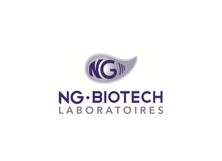 purple and grey logo with NG Biotech under