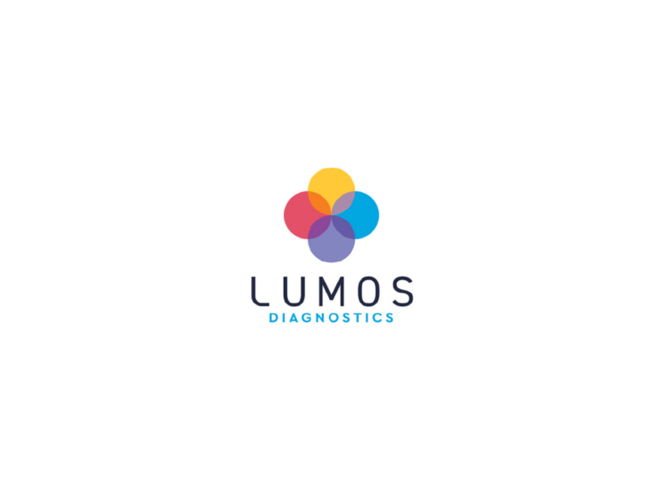 4 coloured circles intertwined above the word Lumos Diagnostics