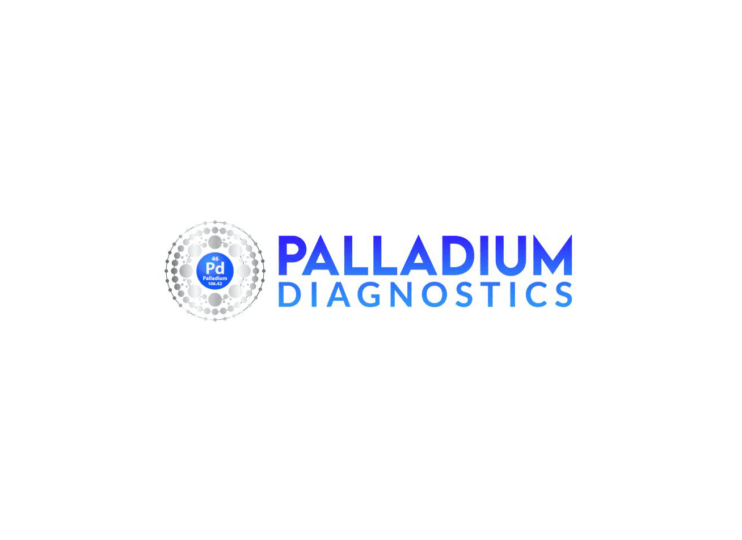 blue logo with words palladium diagnostics